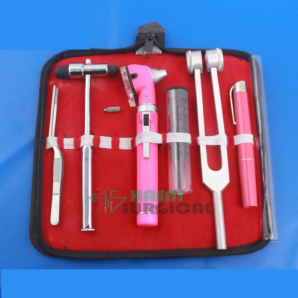 Otoscope fiber optic tuning fork kit