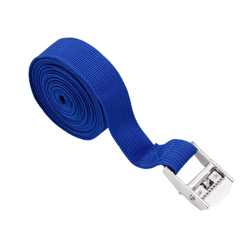 Buckle Tie Down Belt Cargo Straps Car Motorcycle Bike With Metal Tow Rope Strong Ratchet Belt For Luggage Bag Webbing