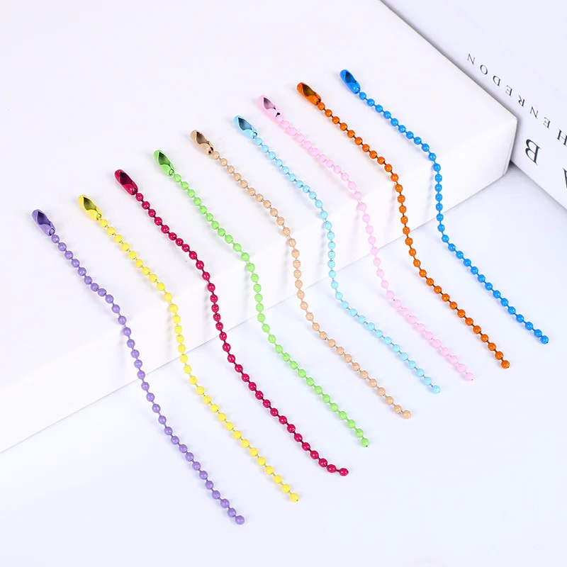 stainless steel metal color ball chain 1.5mm in bulk