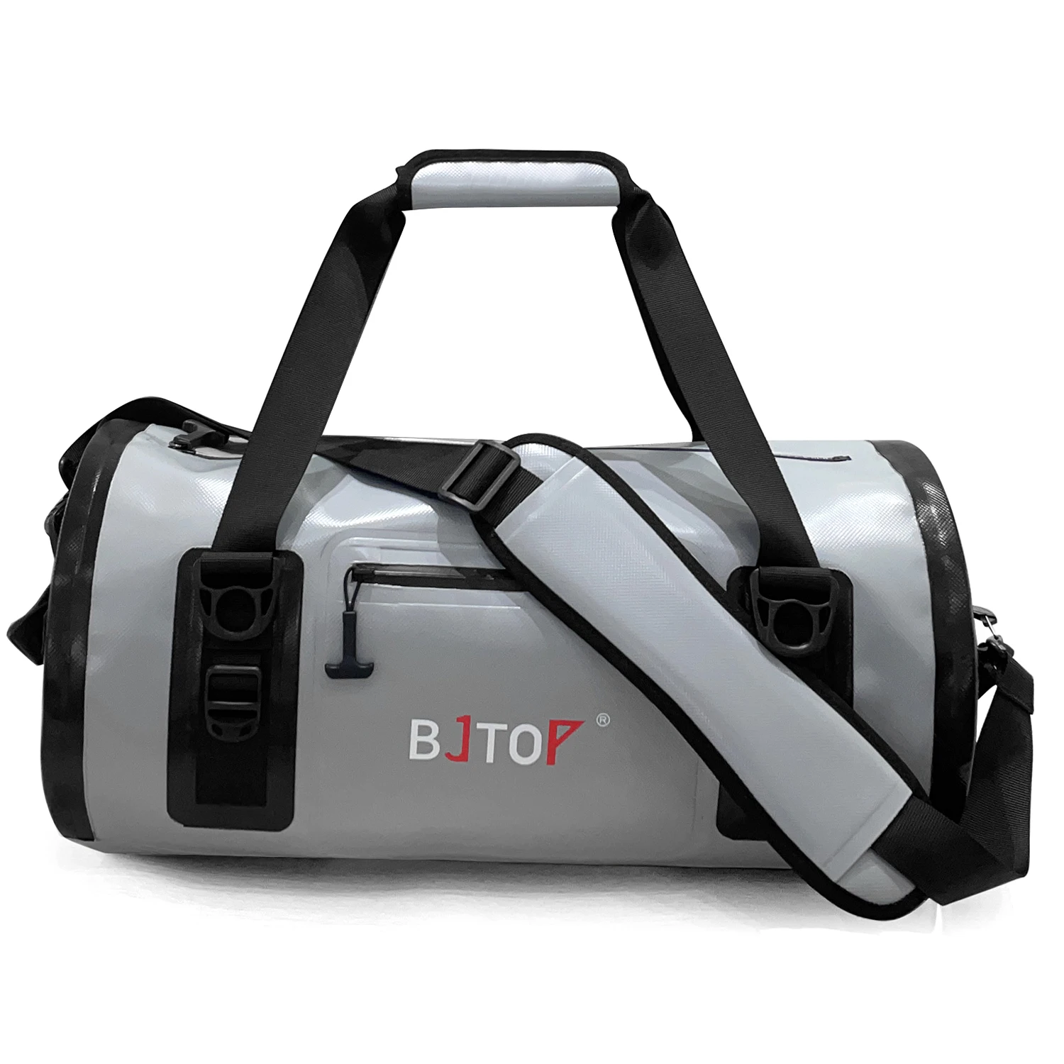 Wholesale Factory Top Quality 1000D PVC Welded Seam Durable Grey Waterproof Dry Duffel Bag for Kayaking Hiking Camping