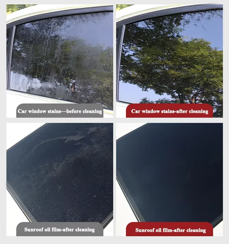 High quality big capacity car window windshield cleaner glass polish compound car glass oil film remover