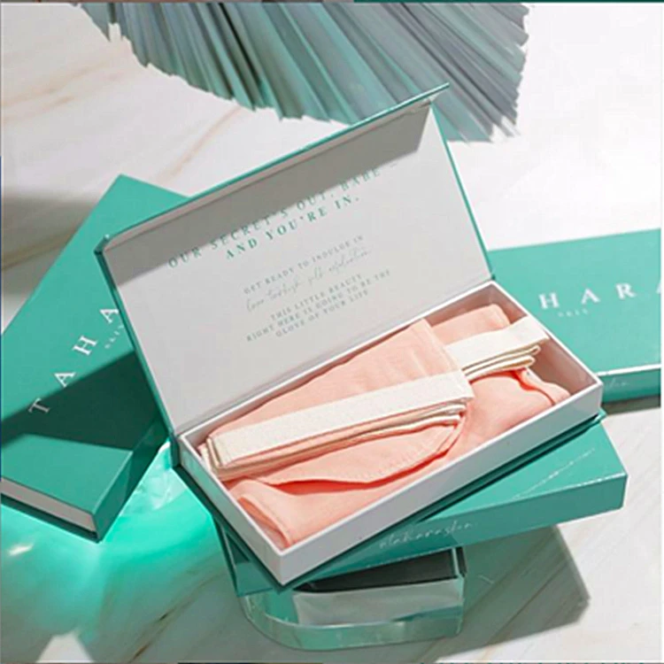 Empty blue cardboard packaging box for incense plate