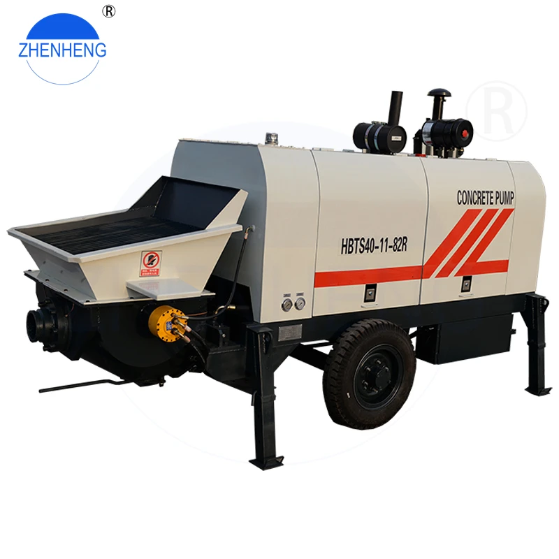 Small diesel concrete pump 30 m3/h 40 m3/h model for sale to Germany