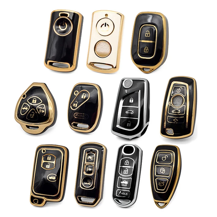 2/3/4Buttons TPU Car Remote Key Cover Case for T-oyota C-amry RAV4 Crown Avalon Corolla Reiz Venza Matrix Yaris Bag Accessories