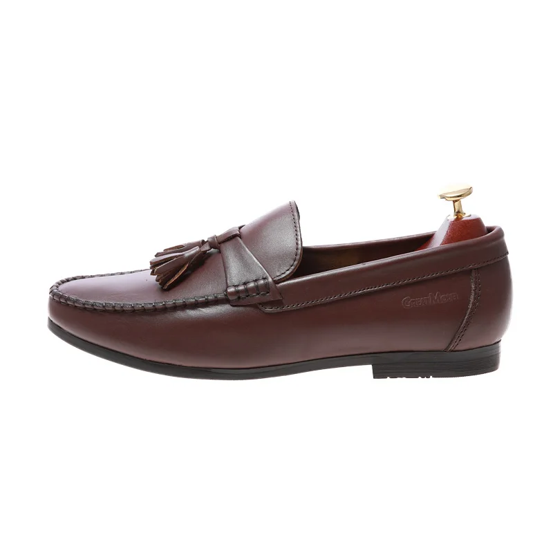 Leather loafer business casual new model pictures casual sneakers sports  made in china drive shoes for men