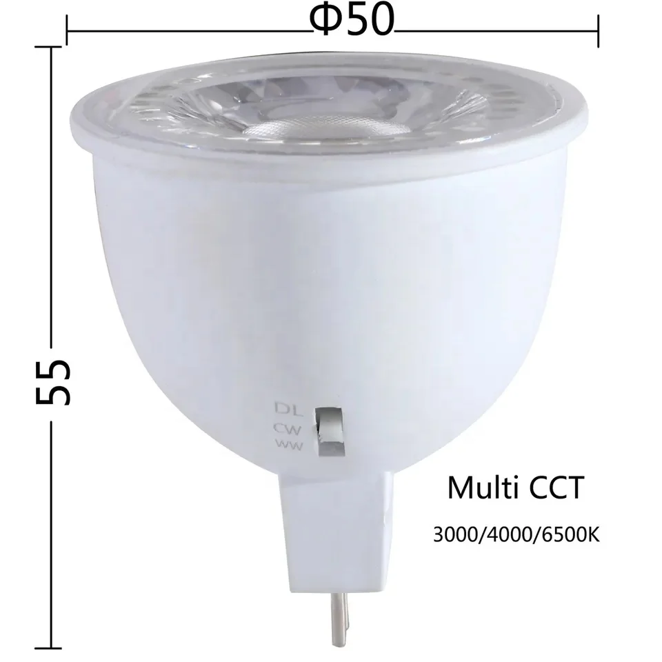 Sunsing light source 12V beam angel 30/60  6W 3CCT GU5.3 MR16 led Spotlight bulbs lamp with lens or flat