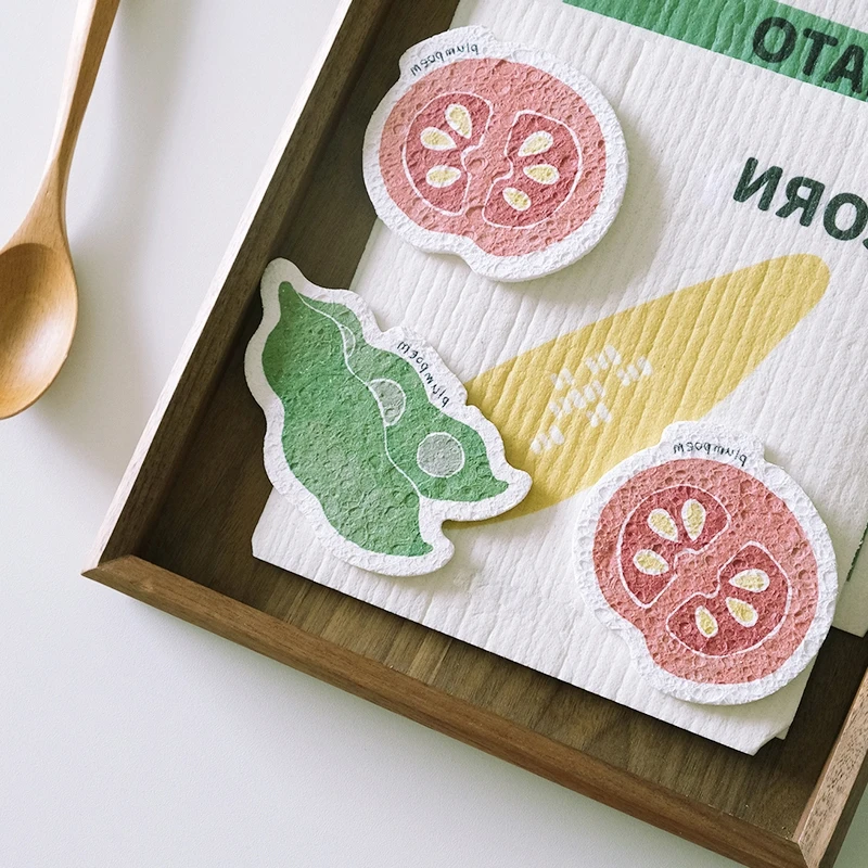 Прямая Продажа с фабрики губки для стирки накладки скрабов популярная целлюлозная губка