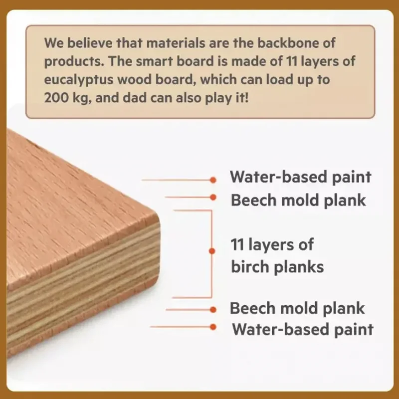 Деревянная доска для занятий фитнесом