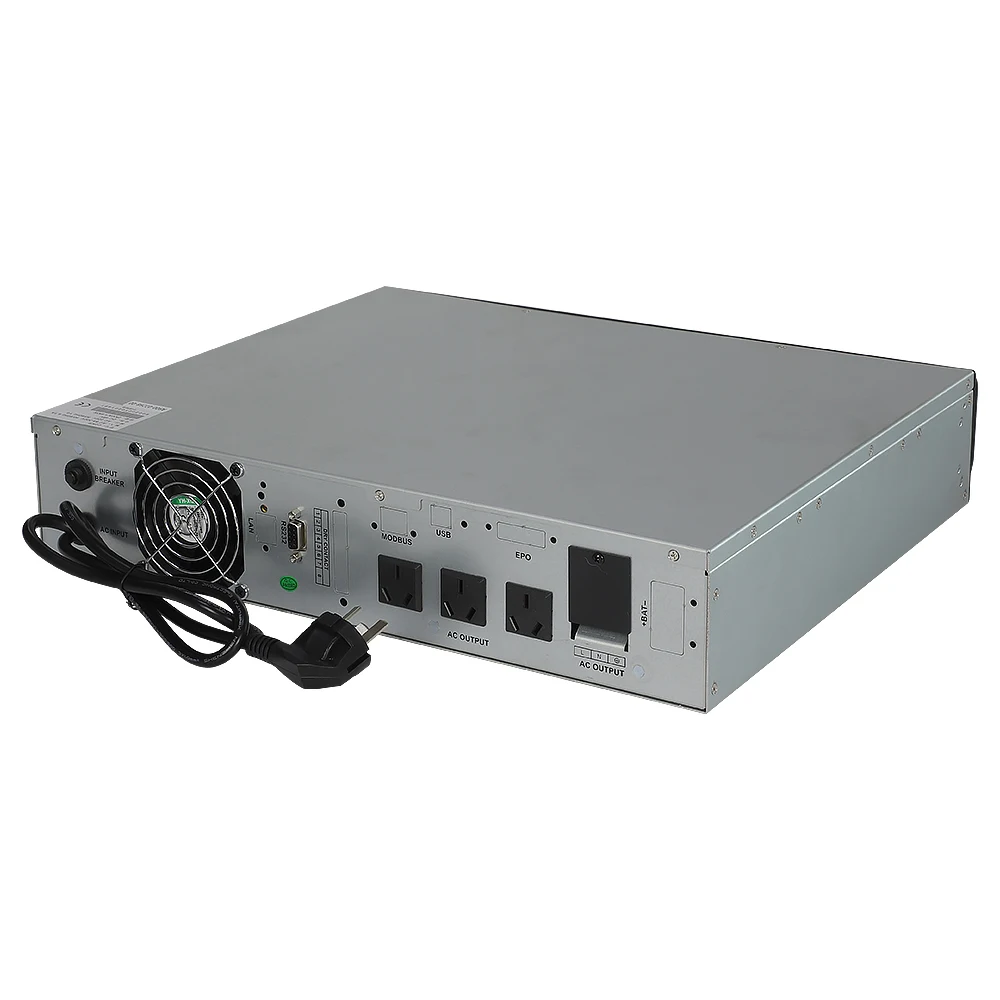 10kva Rack Mounted Online UPS Three Phase 3 Phase UPS Uninterruptible Power Supply External Battery Bank Long Run Lithium UPS