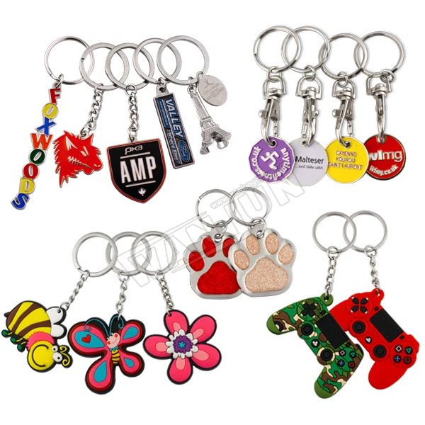 Manufacturer personalized wholesale custom enamel logo 3D fashion sublimation blank metal key chain keychain