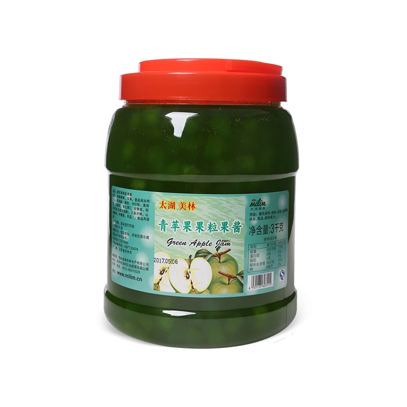
Concentrated Green apple juice Green apple jam direct sale of milk tea raw material factory in Taiwan, China 