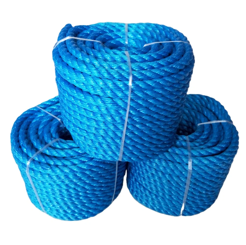 hot sale Polypropylene PP danline 3 /4 strands twisted PP floating polysteel rope for fishing marine