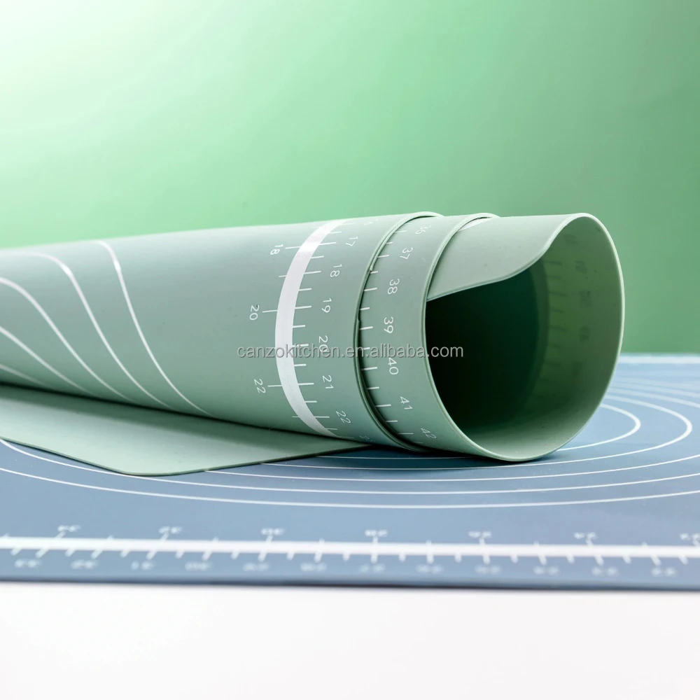 CANZO Non Slip Silicone Kneading Dough Rolling Mat Thicken Heat Resistant Pastry Silicone Baking Mat