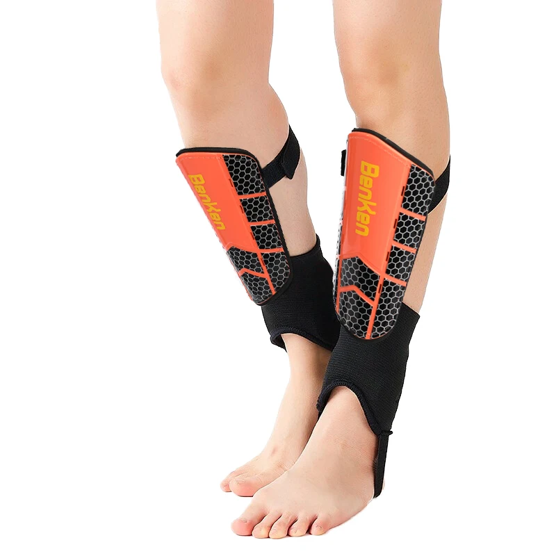 Benken Custom Football Leg Strap Guard Brace Support Pads Calf Compression Sleeve Soccer Shin Guards