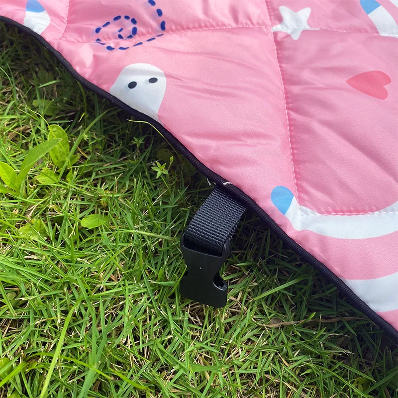 Плед складной для пикника портативный Водонепроницаемый одеяло с тканевым ремешком отдыха на открытом воздухе походов пляжа