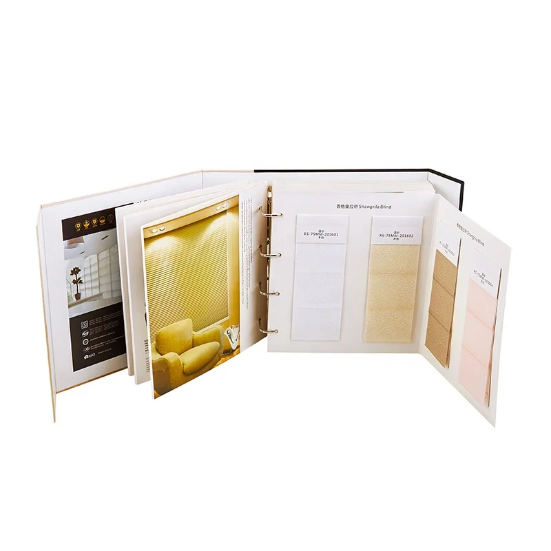 Cotton color card custom fabric sample book Fabric swatch book