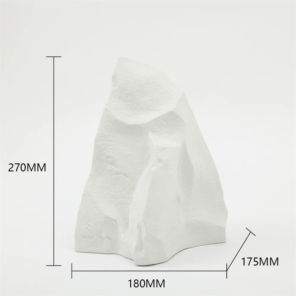 Nordic Morden Living Room Table Handmade Matte Triangle Stone Ceramic Accessories for Home Decor