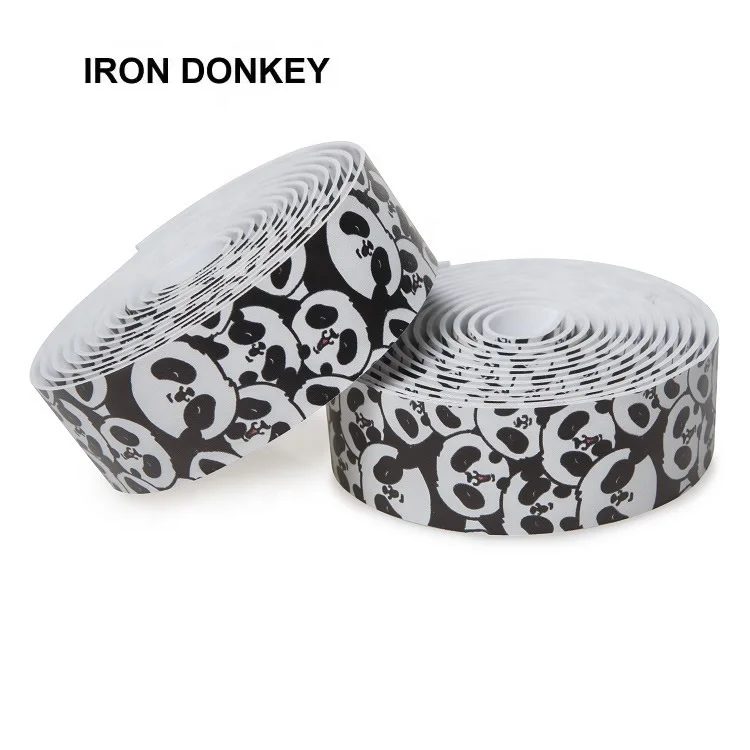 IRONDONKEY 1 Pair BMX Bicycle Handlebars Soft EVA Adhesive Tape with 2-Pole Plugs Soft Breathable Anti-Slip Bike Grips