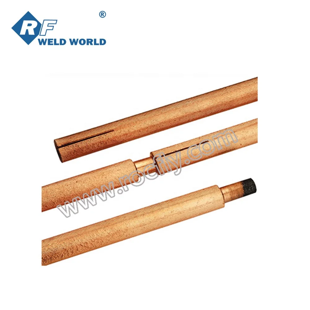 DC Copper Coated Jointed Arc Air Gouging Carbon Electrode Rod 10*430mm