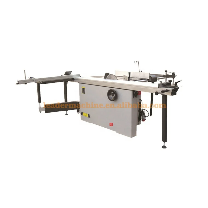 MJ12 Sliding Table Saw For Woodworking With Handles For Adjusting Height And Angles