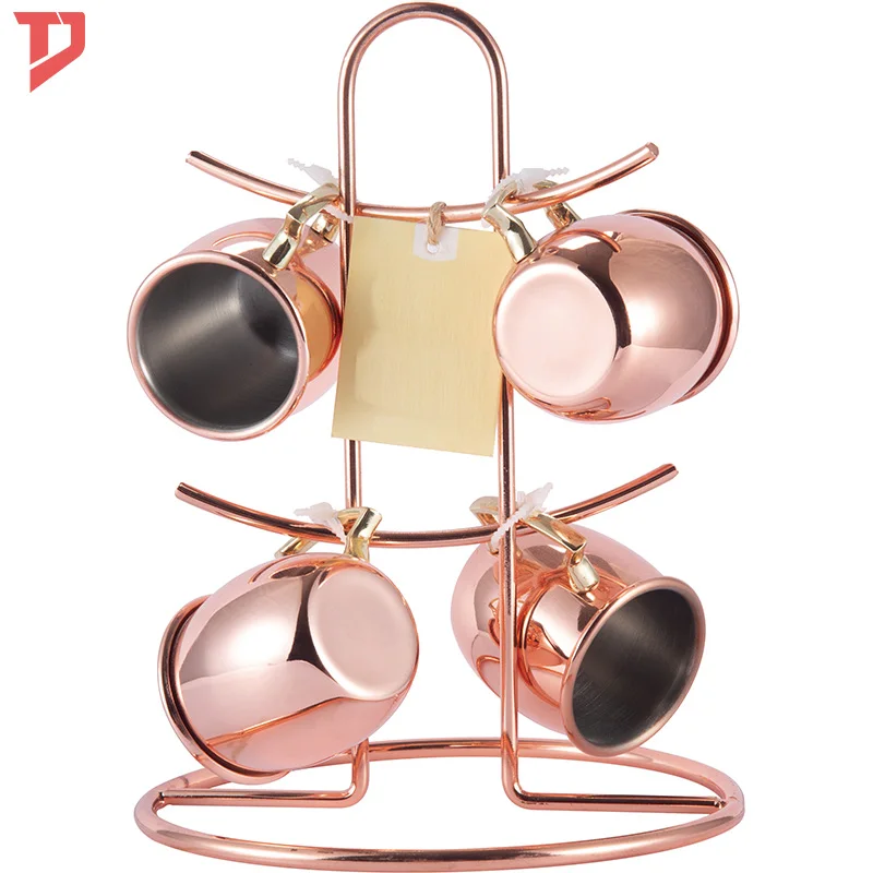 Stainless Steel Wine Rack Moscow Mule Mugs Rack Wine Holder