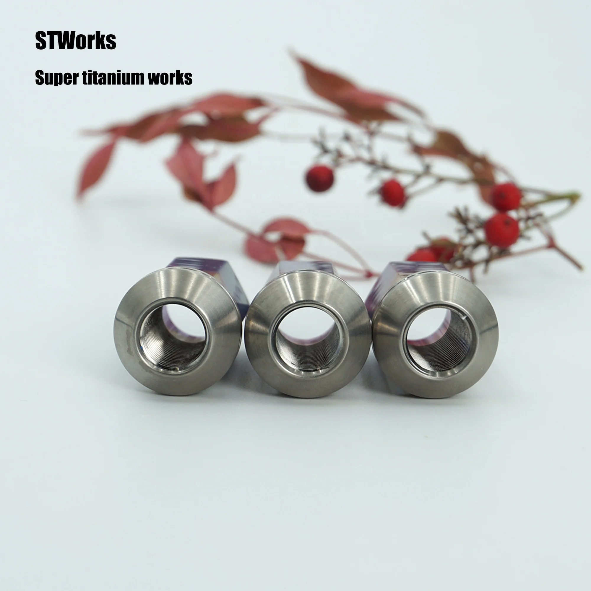 OEM CNC MACHINING Automotive GR5 titanium wheel lug nut tuerca de rueda de titanio