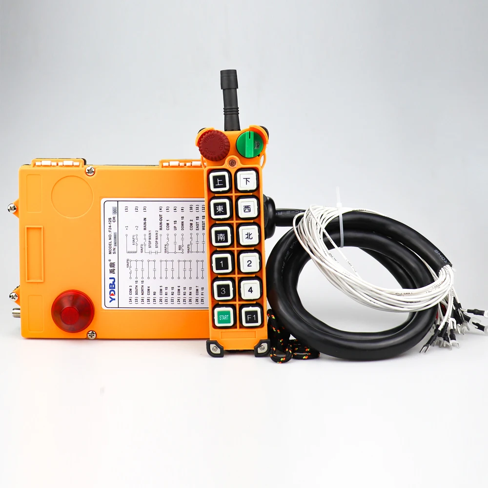 general waterproof double speed radio industrial wireless remote control for crane electric hoist