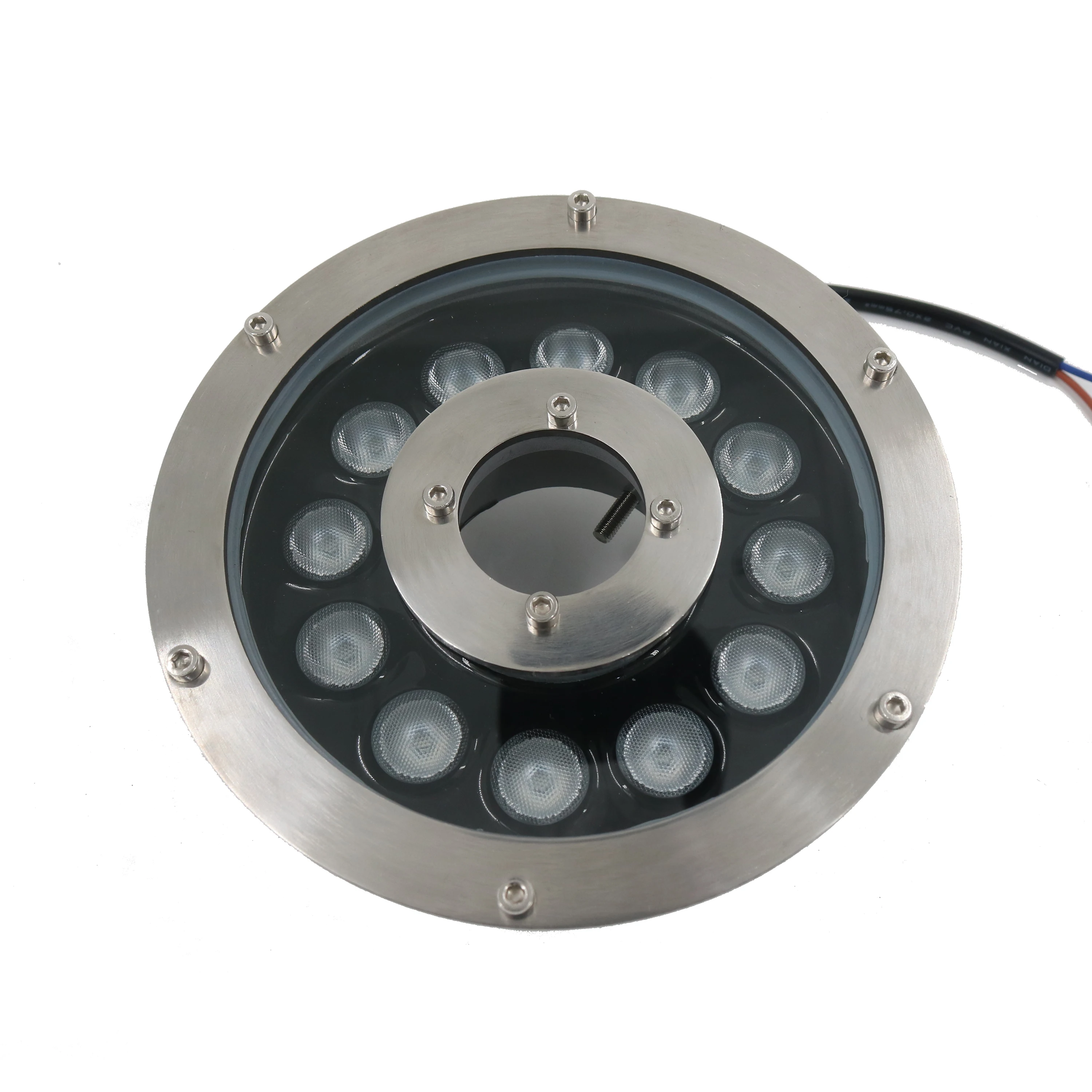 Супертонкий корпус лампы dmx512 6 Вт 9 Вт 12 Вт 18 Вт 12 В 24 В переменного тока Водонепроницаемый ip68 RGB RGBW светодиодный фонарь для бассейна и Фонтана