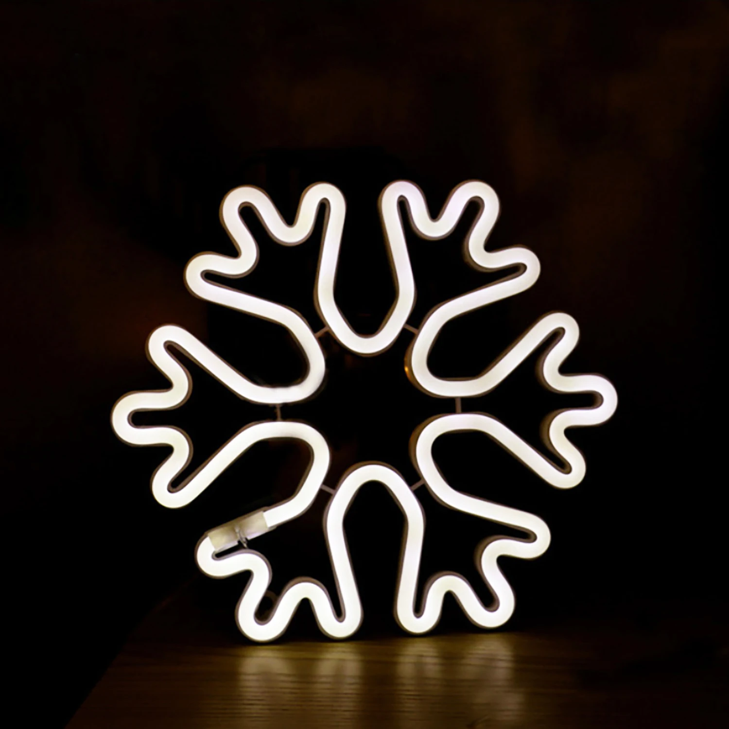 LED clover neon lamp modeling lighting creative table lamp room decoration lamp