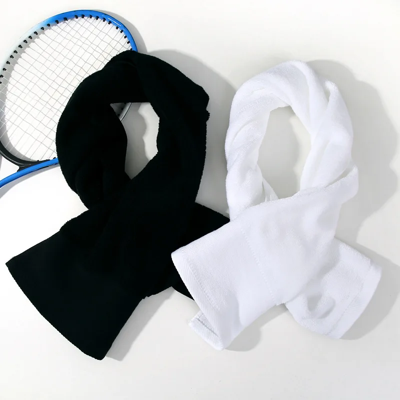 Custom 100% Cotton High Quality Black Gym Towel Embroidery Logo Face Towel