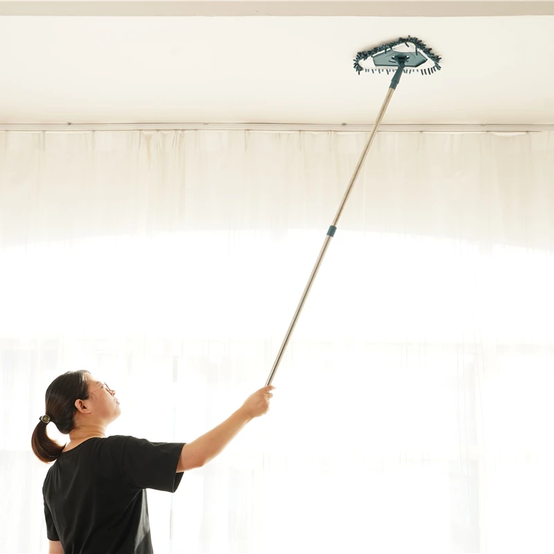 New Colors Retractable Ceiling Dust Cleaner Adjustable Triangle Cleaning Mop