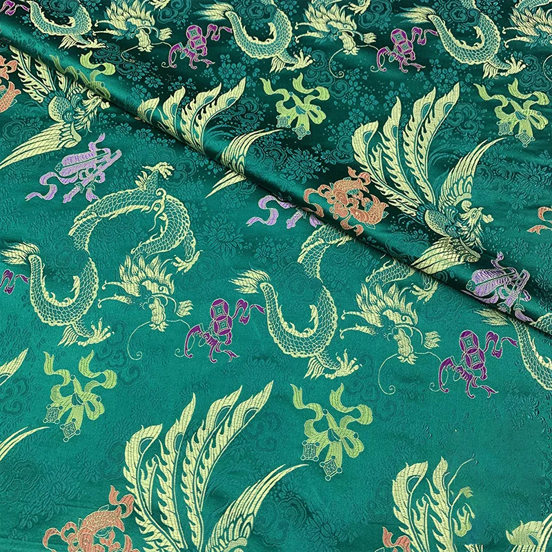 Wholesale Brocade Fabric Dragon Cheongsam Suit Silk Brocade Jacquard Fabric