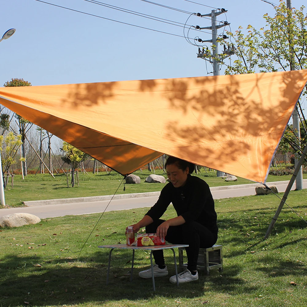 
Thick anti-tear Oxford cloth coated silver sunscreen outdoor canopy tent 