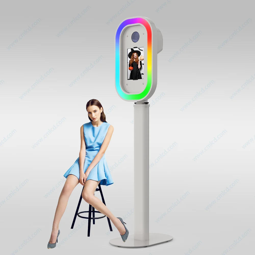 2024 Fresh: hot sale DSLR iPad Photo Booth Shell - Small Weddings with Flash, Metal, and RGB Lighting