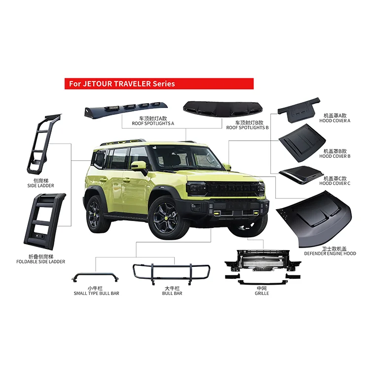 Заводская распродажа внедорожные детали передние Автомобильные бамперы решетка радиатора для модификации автомобиля обвес Chery Jetour traveler
