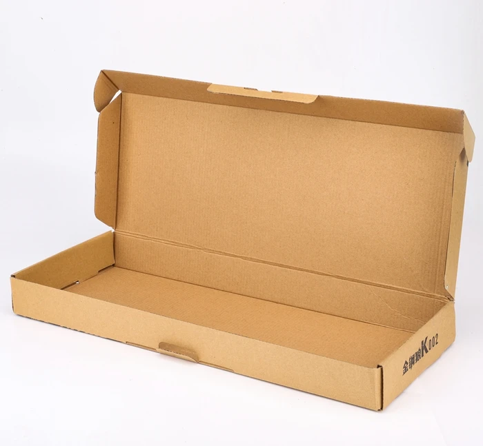 Natural brown kraft paper shipping box custom corrugated electronics ecommerce packaging keyboard box