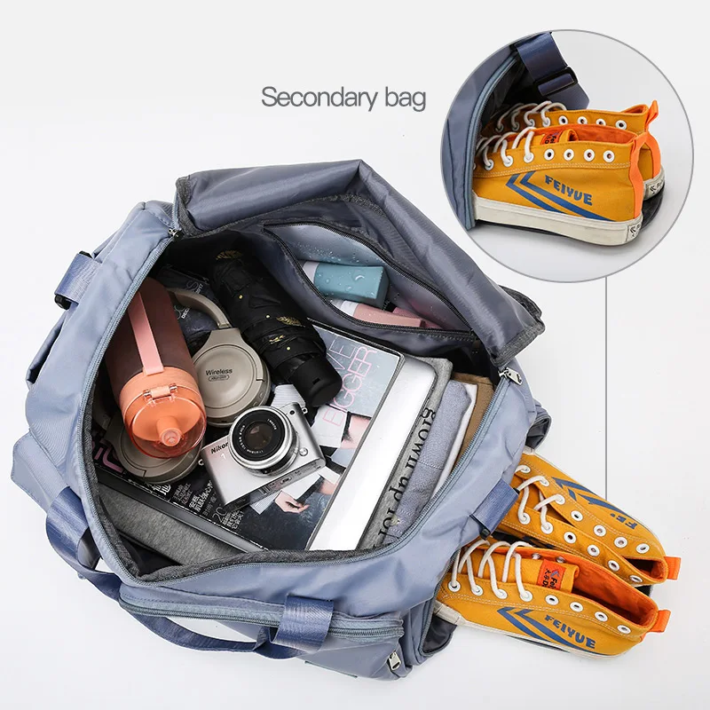 Hot Sale custom weekend organizer waterproof mens shoe outdoor colorful tote cross fitness gym duffel sports duffle travel bag