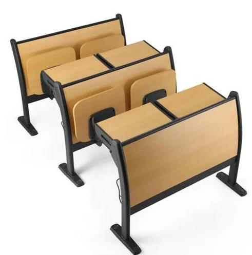 Classroom Furniture Meeting Room University Wooden Ladder Chair and Table College Desk and Chair