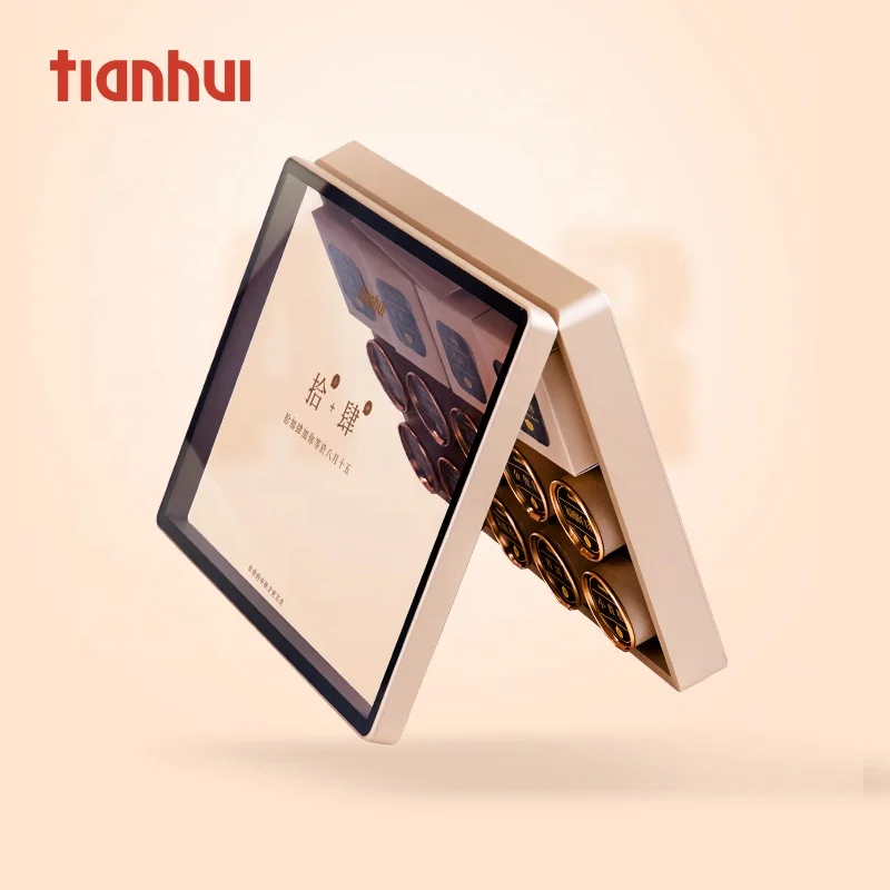 Биоразлагаемая Роскошная акриловая пластиковая подарочная коробка для упаковки шоколадных тортов