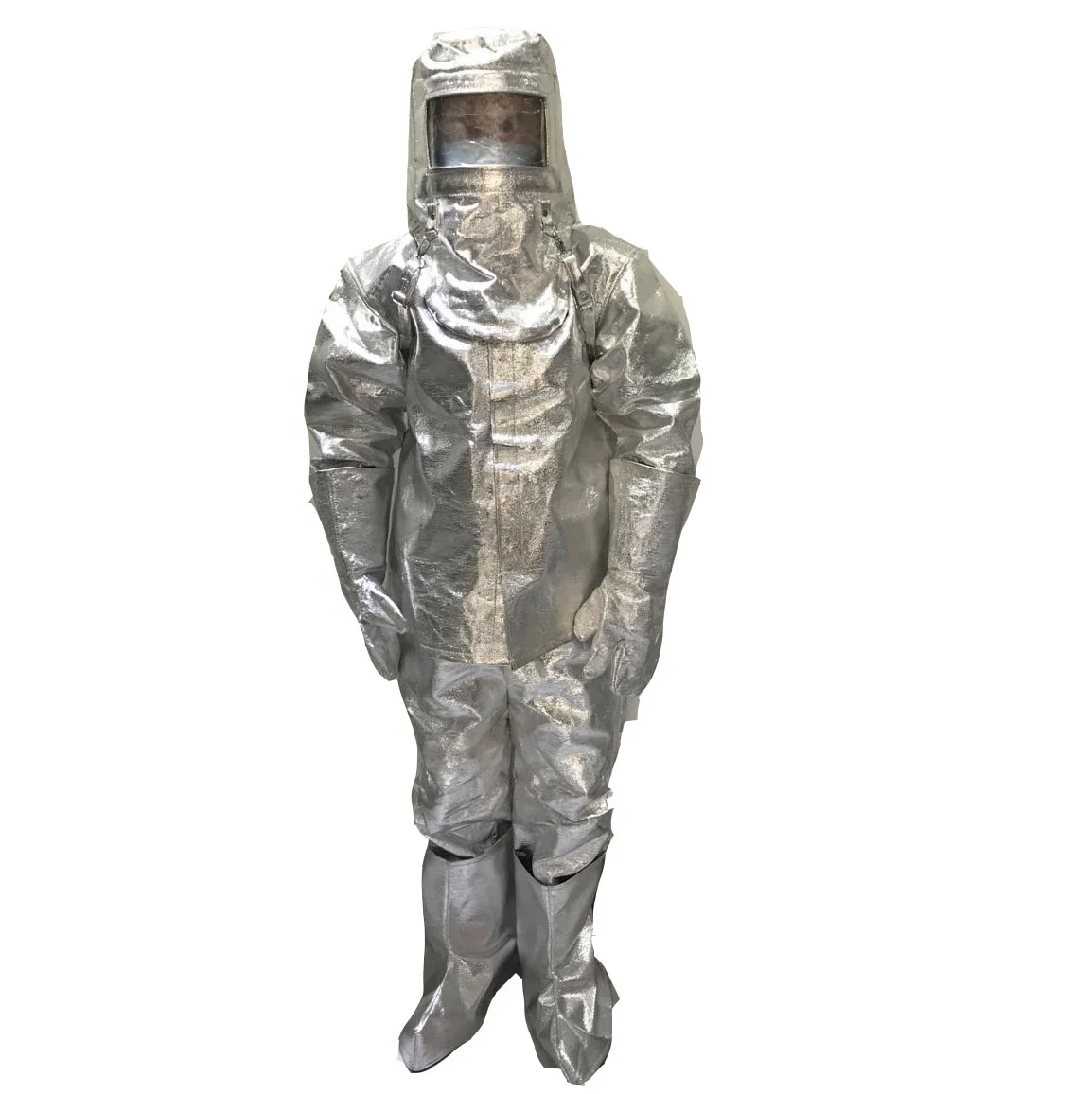 Composite Aluminized Heat insulation clothes suit costume fire approach
