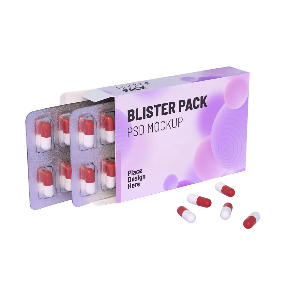 Customized Printing Logo Colored Medical Pill Paper Coated Packaging Box with Logo Printing