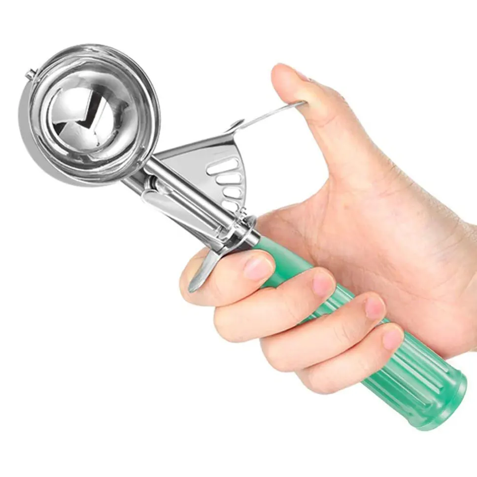 Fruit Spoon Stainless Steel Kitchen Utensils Scooper Cookie Scoop Mash Potato Cupcake Dessert Watermelon Ball Ice Cream Scoop
