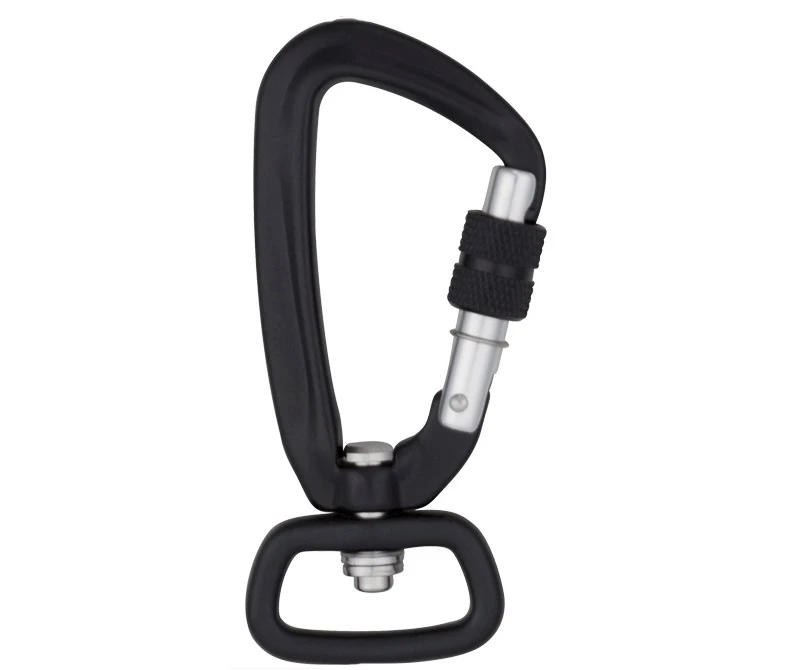 High Tensile Aluminum Alloy Swivel Hiking Carabiner Hook