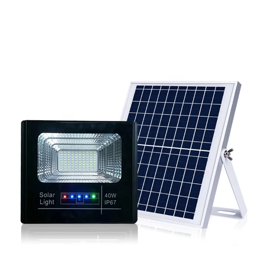 2025 Spotlight Outdoor Garden Flood Solar Led Lighting Lamp Aluminum Solar Cell Light 80 95 New High Power 100 Watt 240 Watts