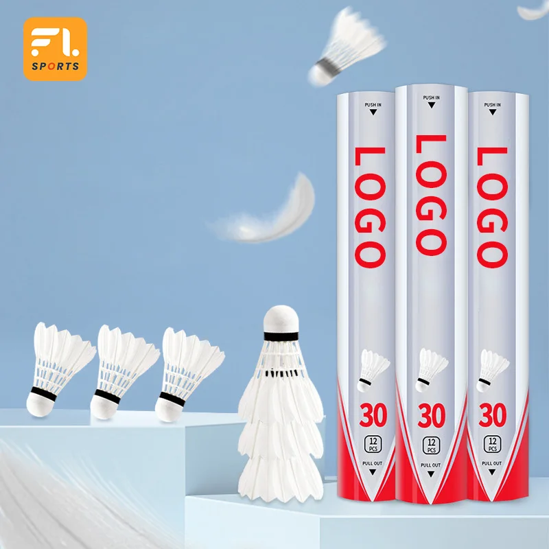 Professional Customized Training Badminton Shuttlecock Durable Badminton Goose Feather Match Badminton
