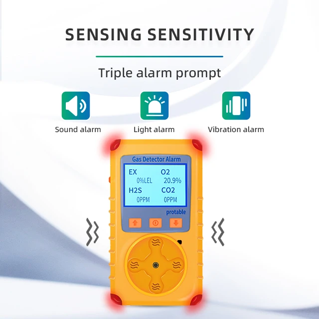 Portable 4 in 1 gas detector natural diffusion model kp826