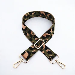 Fashion 3.8 cm Width Leopard Printing Designs Adjustable Crossbody Shoulder Straps Detachable Purse Bag Straps with Hook