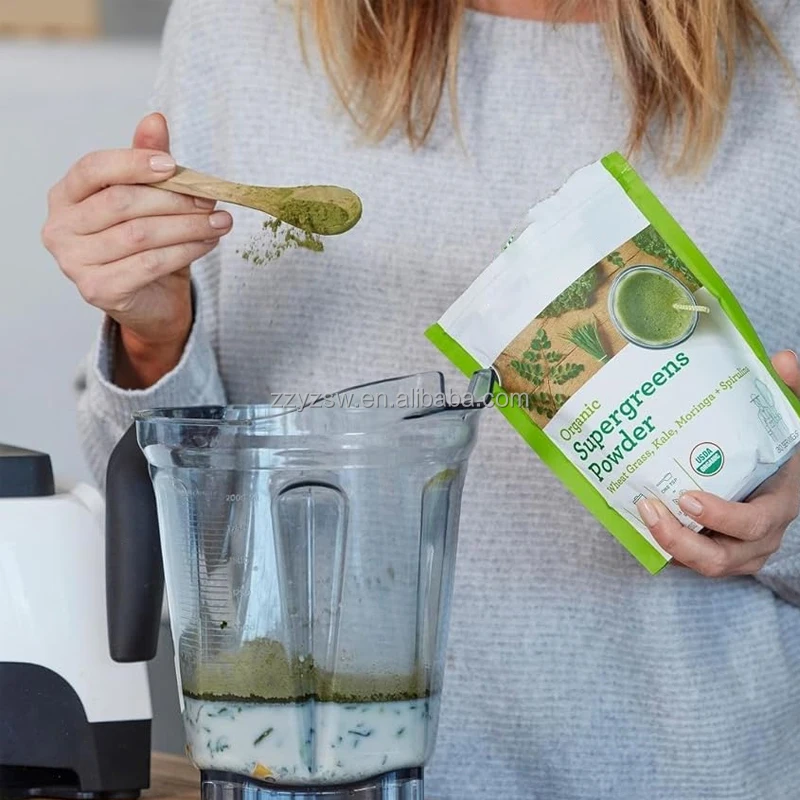 OEM/ODM Superfood Greens Blend Powder Tea with Digestive Enzymes Probiotics Vitamins-Supplements for Everyone Pregnant Women