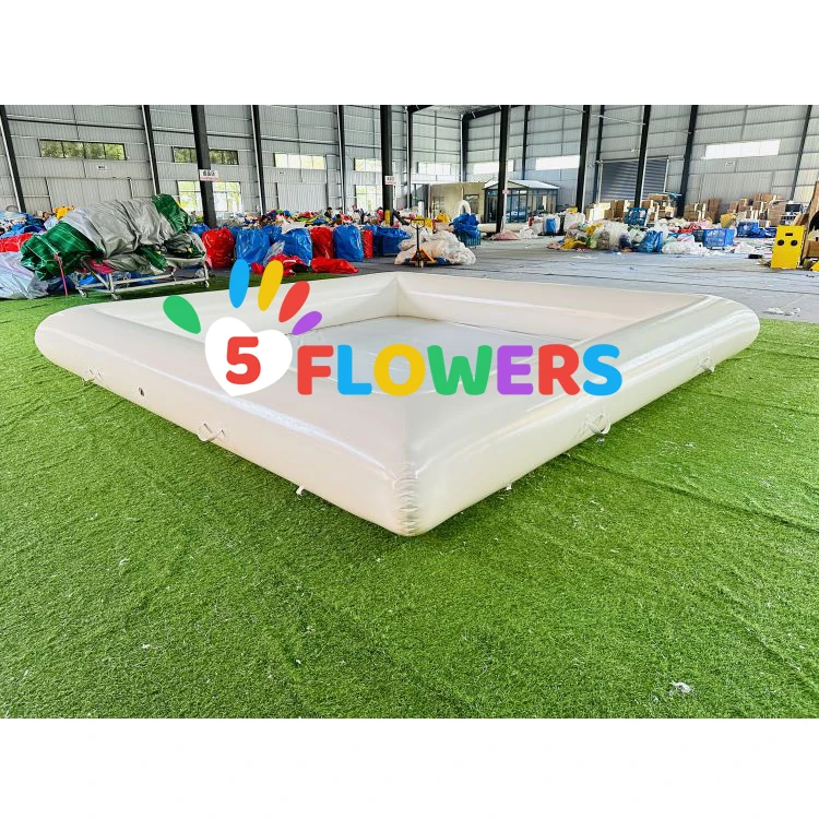 Commercial PVC all white kids play arena race track inflatable bumper car arena inflatable games for playground for children