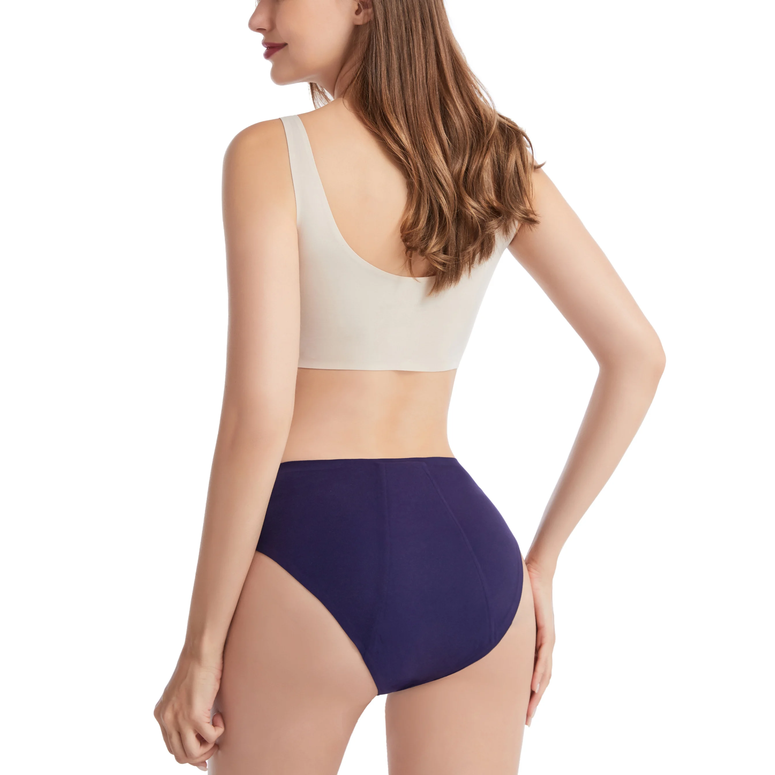 OEM 4 Layers Leakproof Period Panty High Absorbency for Heave Flow Seamless Reusable Menstrual Underwear Teens and